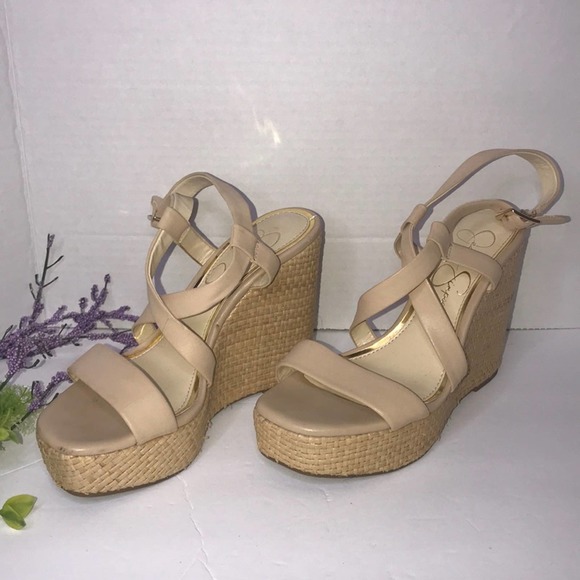 Jessica Simpson Salona Strappy Wedge Sandals - Picture 2 of 11